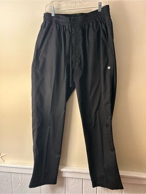 Chef Works Men’s Black Chef Pants Size L Drawstring NWOT